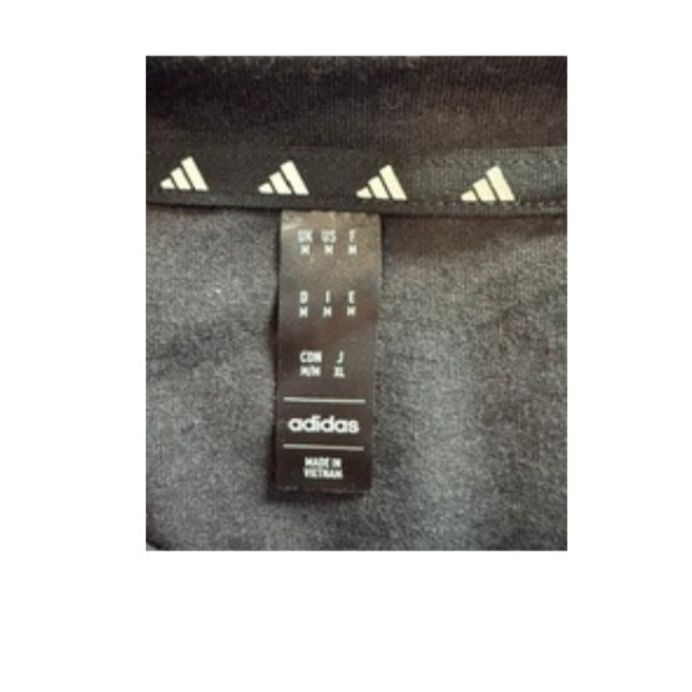 Adidas Black Tee Shirt Medium NWT Womens Athletic Casual Top - Picture 3 of 7